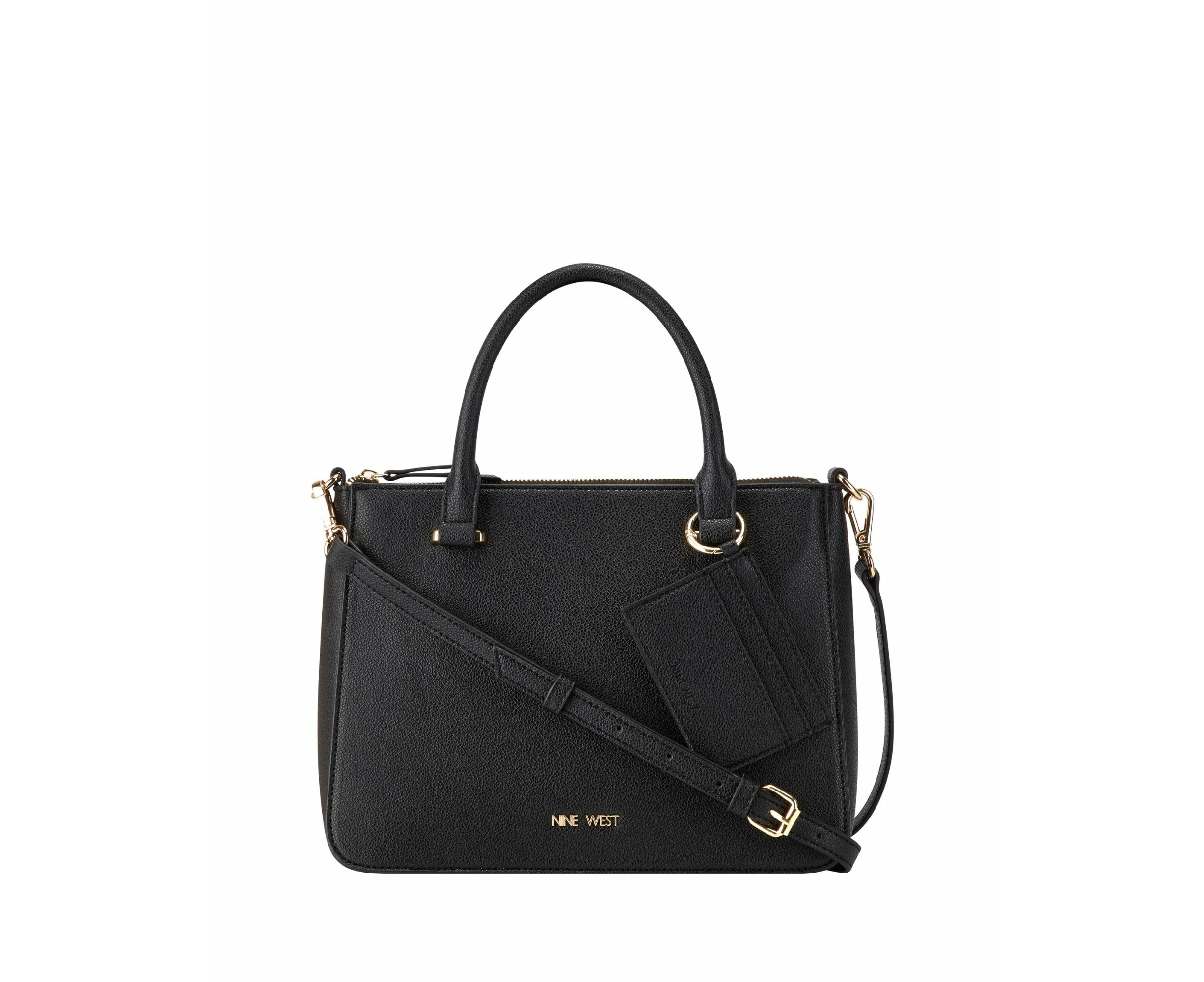 Nine West Lucianne Jet Set Satchel - Black