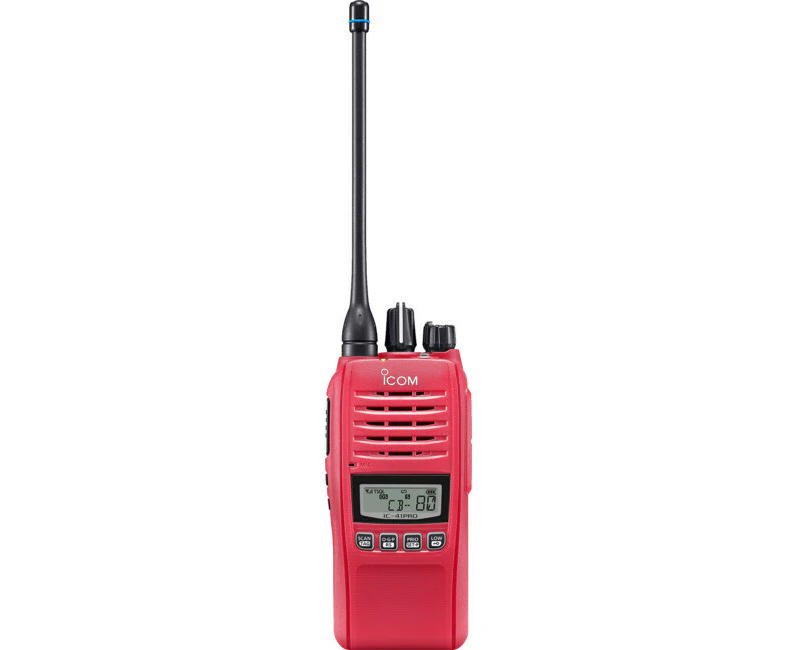 ICOM Special Edition 5W UHF IP67 Waterproof 80 Channel UHF CB Handheld Radio Red