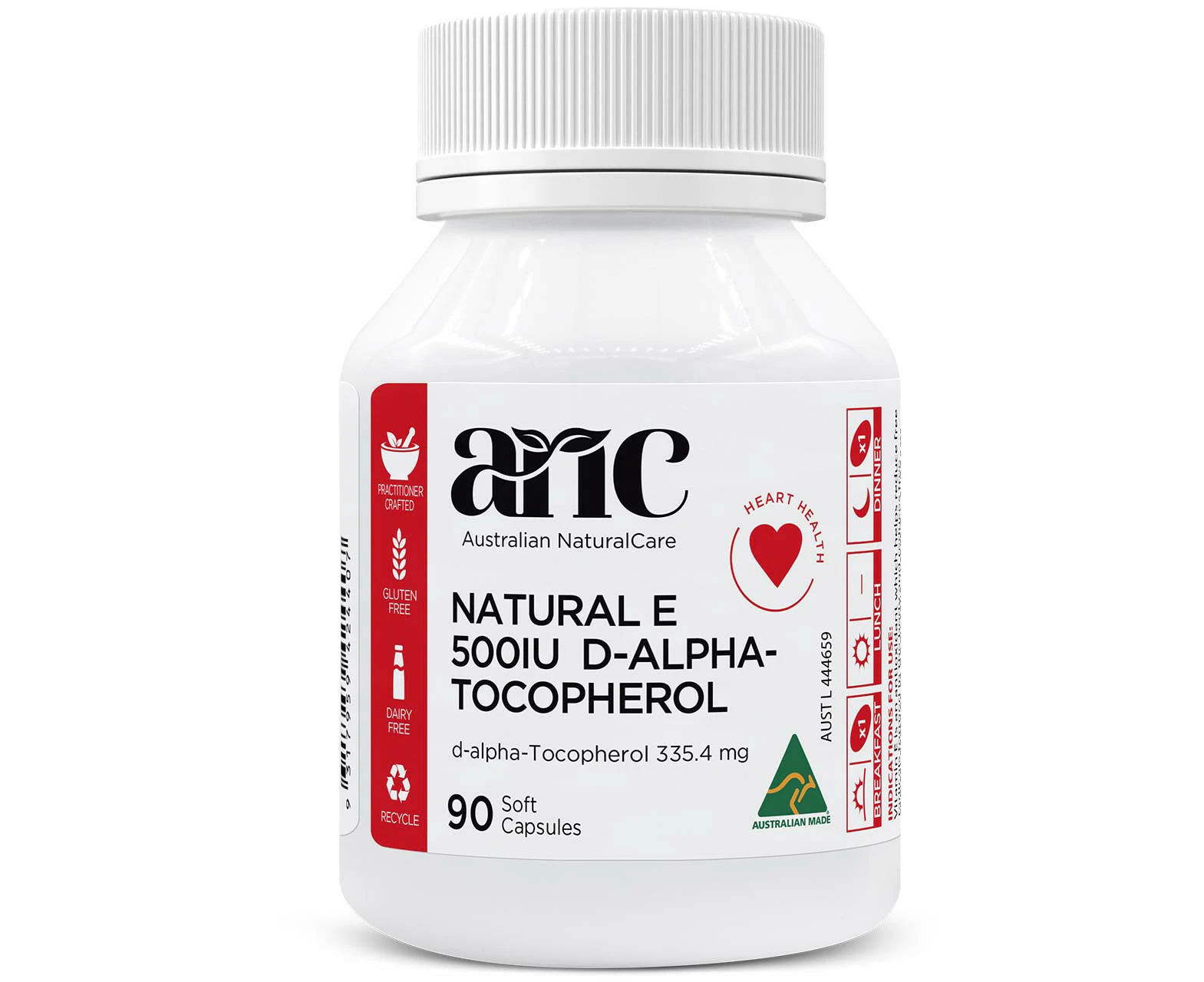 Australian NaturalCare - Natural Vitamin E 500IU 90 caps