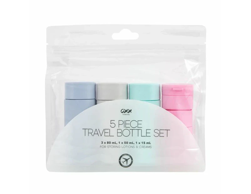 5 Piece Travel Bottle Set - OXX Travel