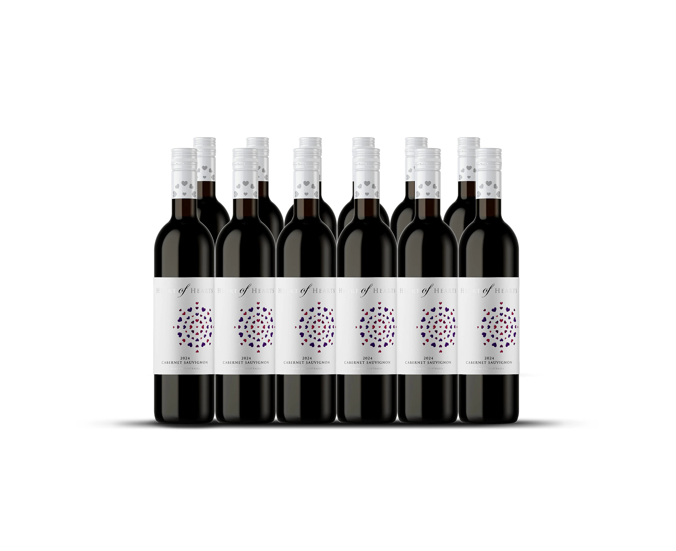 12 Bottles of 2024 Hearts of of Hearts Cabernet Sauvignon 750ML