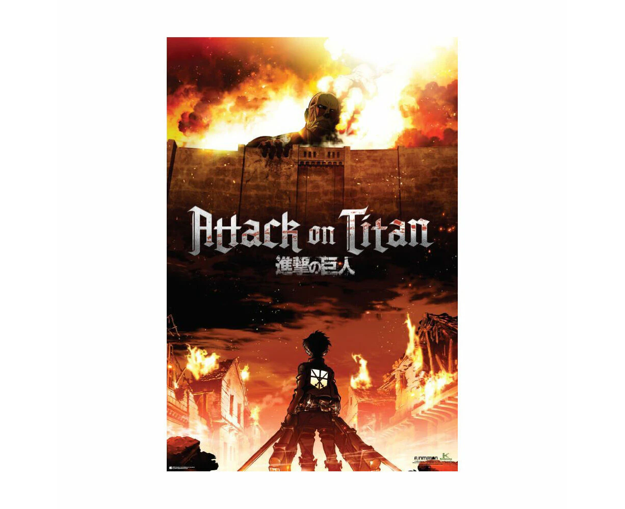 Attack On Titan Key Art Poster 91.5x61cm Home/Room Hanging Wall Display Decor