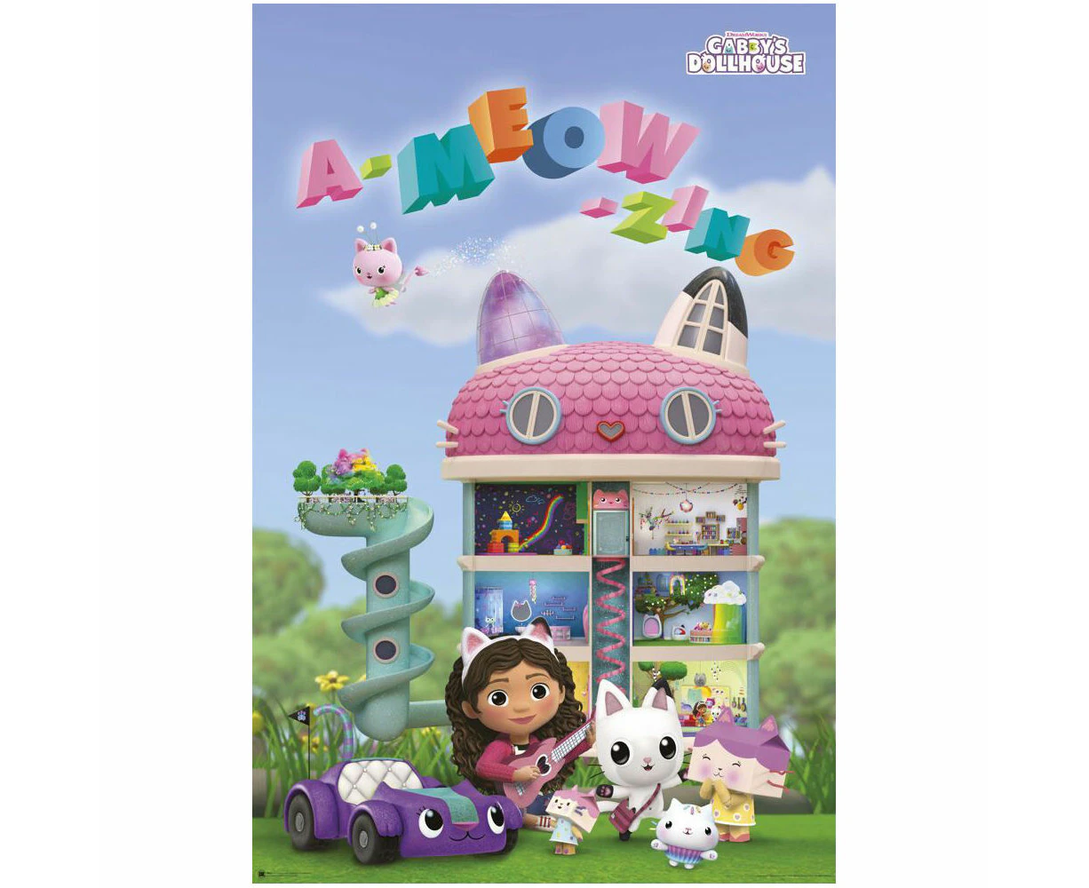 Gabbys Dollhouse Ameowzing Poster 91.5x60cm Kids/Children Room Wall Art Decor