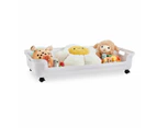 Underbed Storage Tub with Wheels, Large, White - Anko