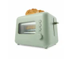 2 Slice Window Toaster, Green - Anko