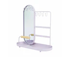 Jewellery Storage with Mirror, Lilac - Anko