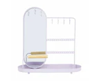 Jewellery Storage with Mirror, Lilac - Anko