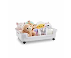 Underbed Storage Tub with Wheels, Medium, White - Anko