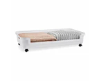 Underbed Storage Tub with Wheels, Large, White - Anko