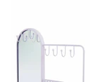 Jewellery Storage with Mirror, Lilac - Anko