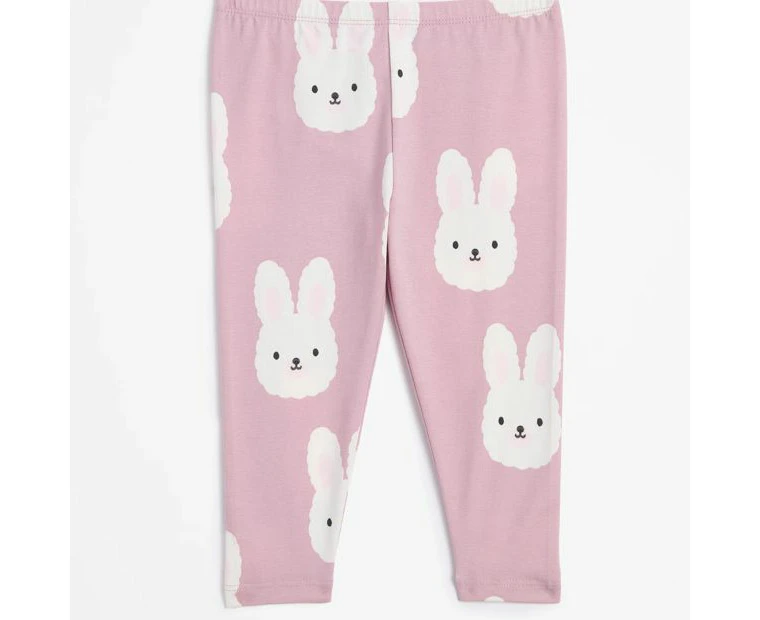 Target Baby Organic Cotton Print Leggings - Bunny