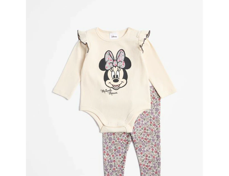 Baby Disney Bodysuit and Leggings 2 Piece Set - Minnie Mouse