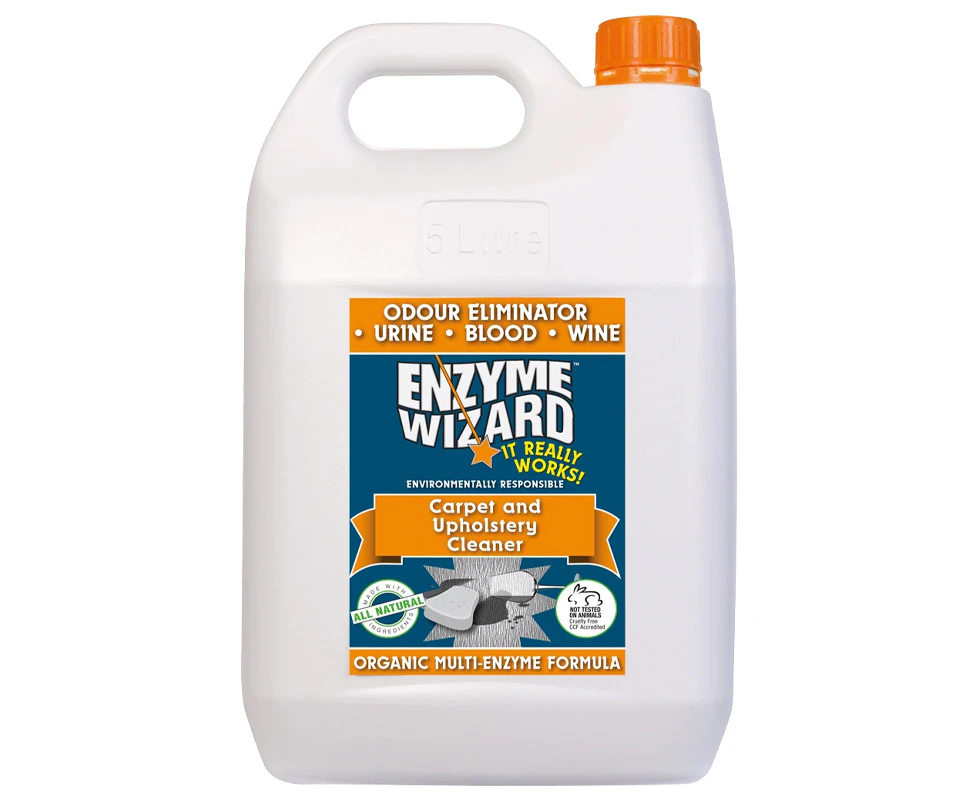 Enzyme Wizard 5L Carpet/Upholstery/Rug/Synthetics/Wool/Cotton Pet Stain Cleaner