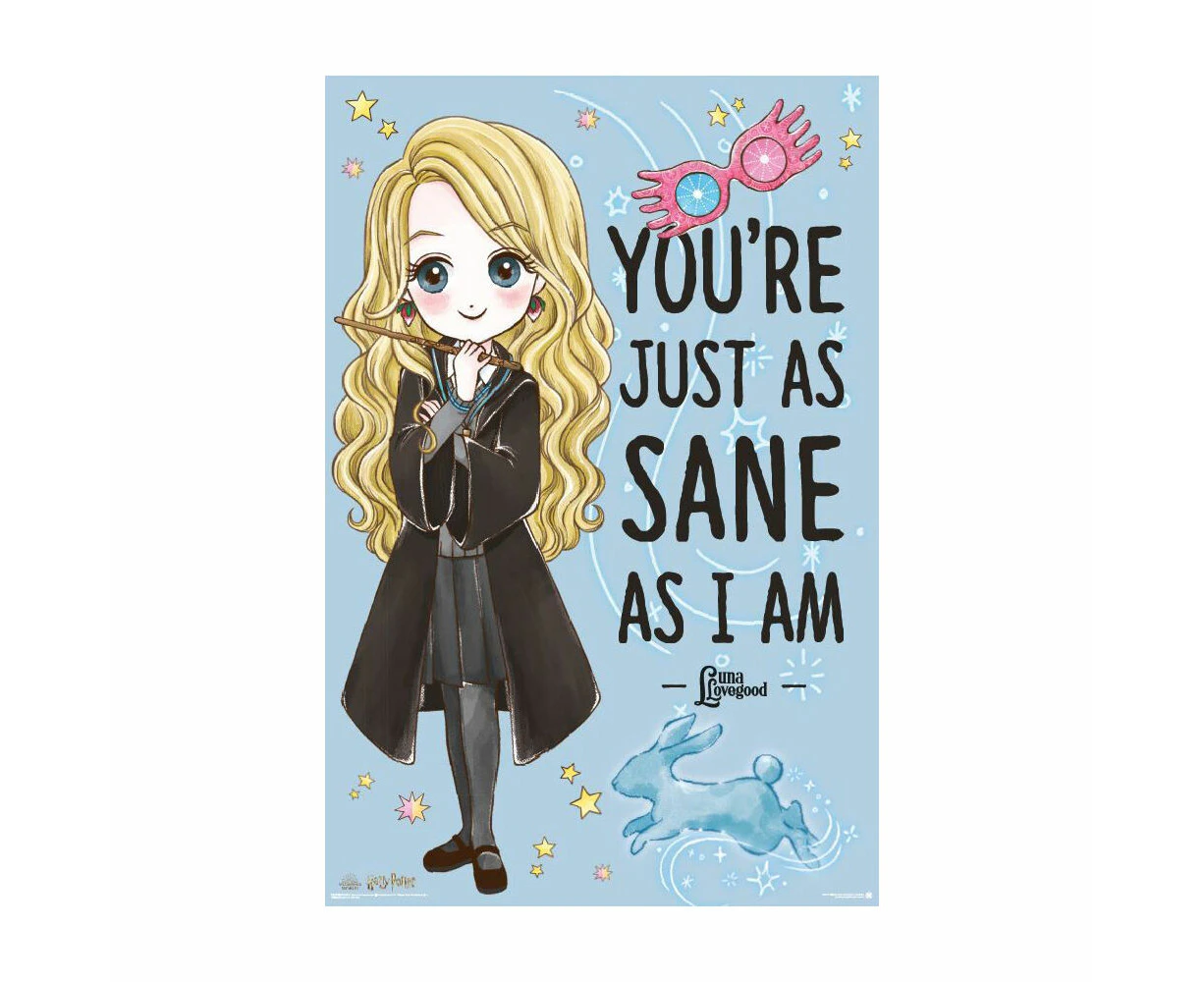 Wizarding World Harry Potter You're Just As Sane Poster 91.5x61cm Room Decor