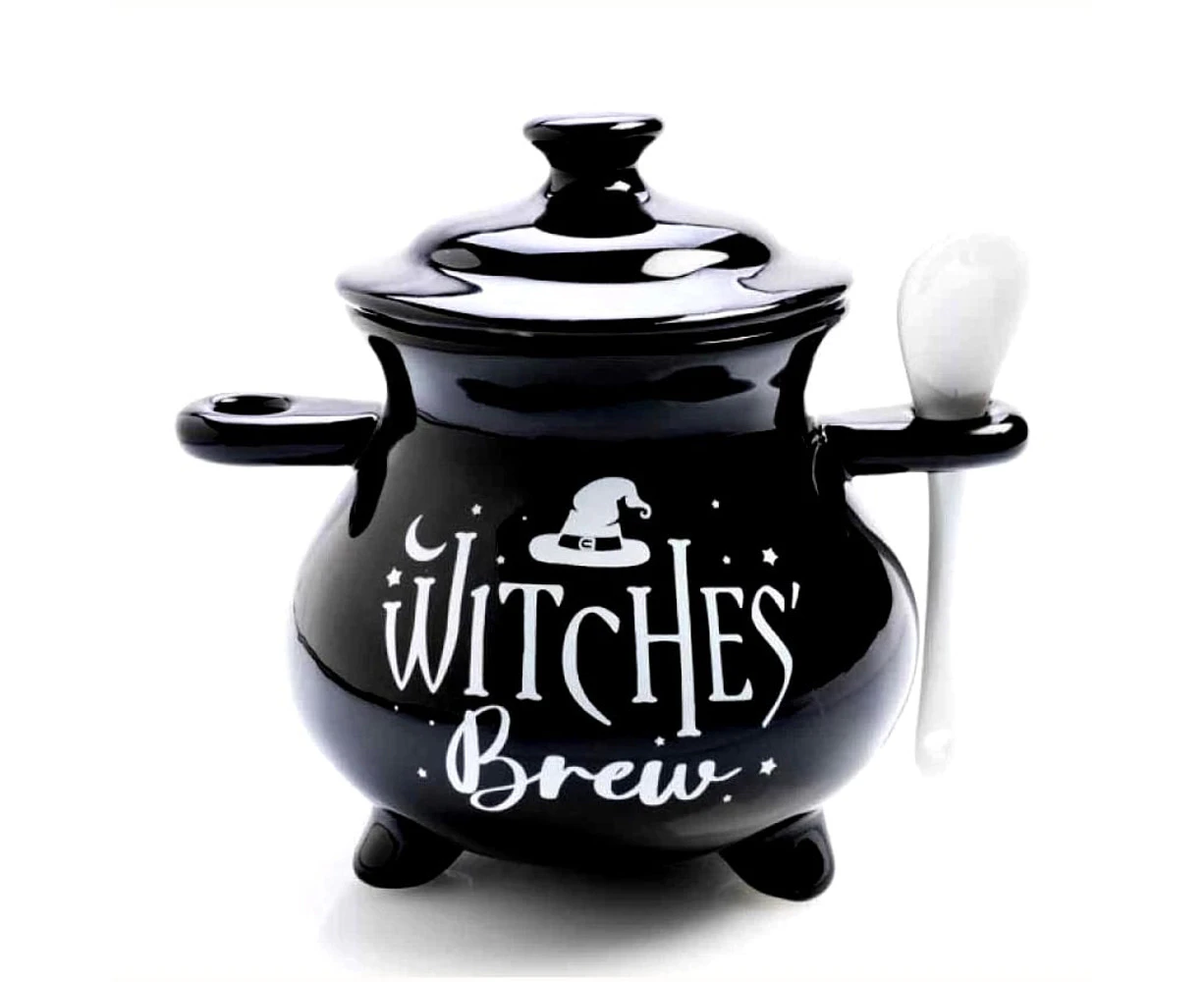 Witches' Brew Cauldron Soup Bowl and Spoon