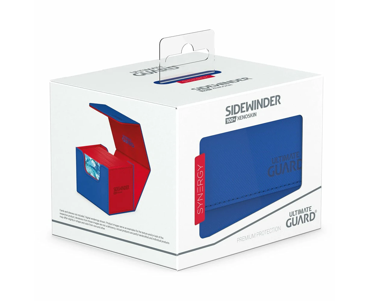 Ultimate Guard Sidewinder 100+ Synergy Deck Box (Blue/Red)