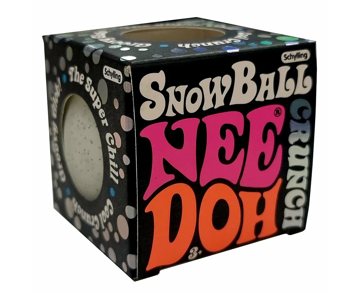 Schylling NeeDoh Snow Ball Crunch Stress Ball