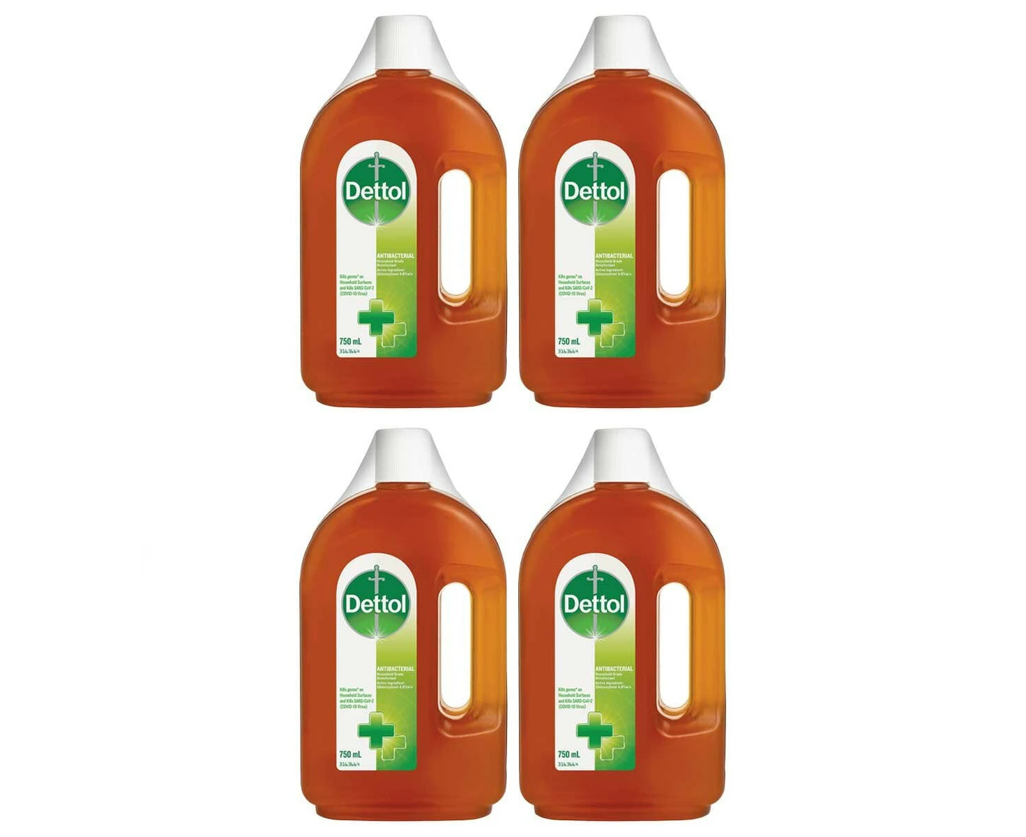 Dettol Antibacterial Household Grade Disinfectant 4 x 750ml