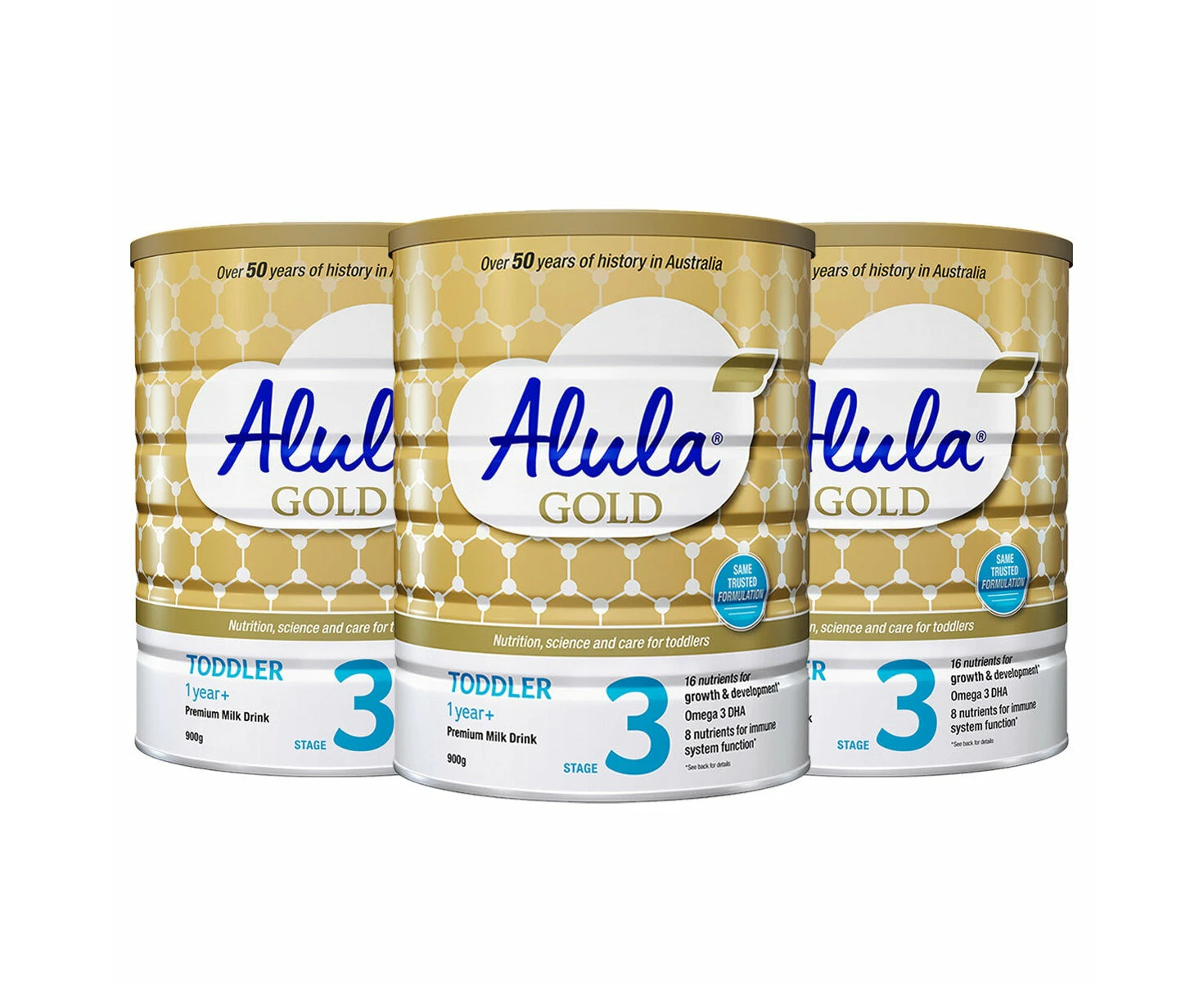 Alula Gold Stage 3 Infant Formula 3 x 900g