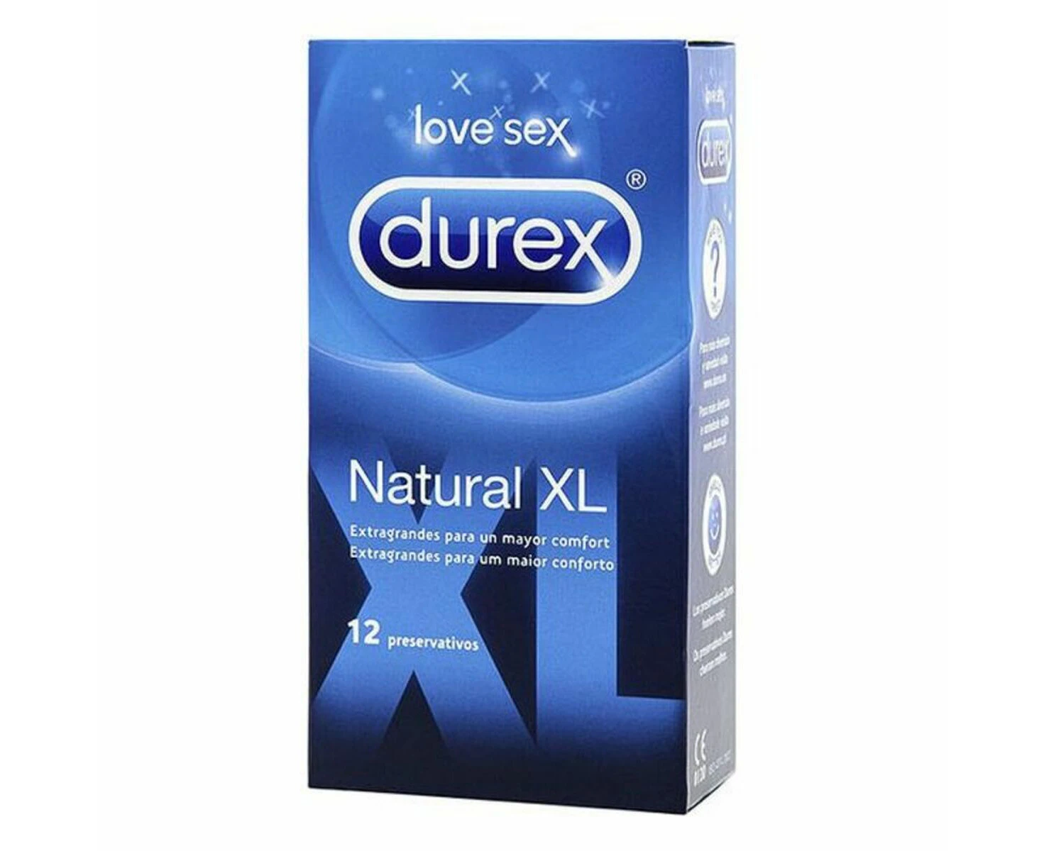 Condoms By Durex Natural Size Xl 12 Uds