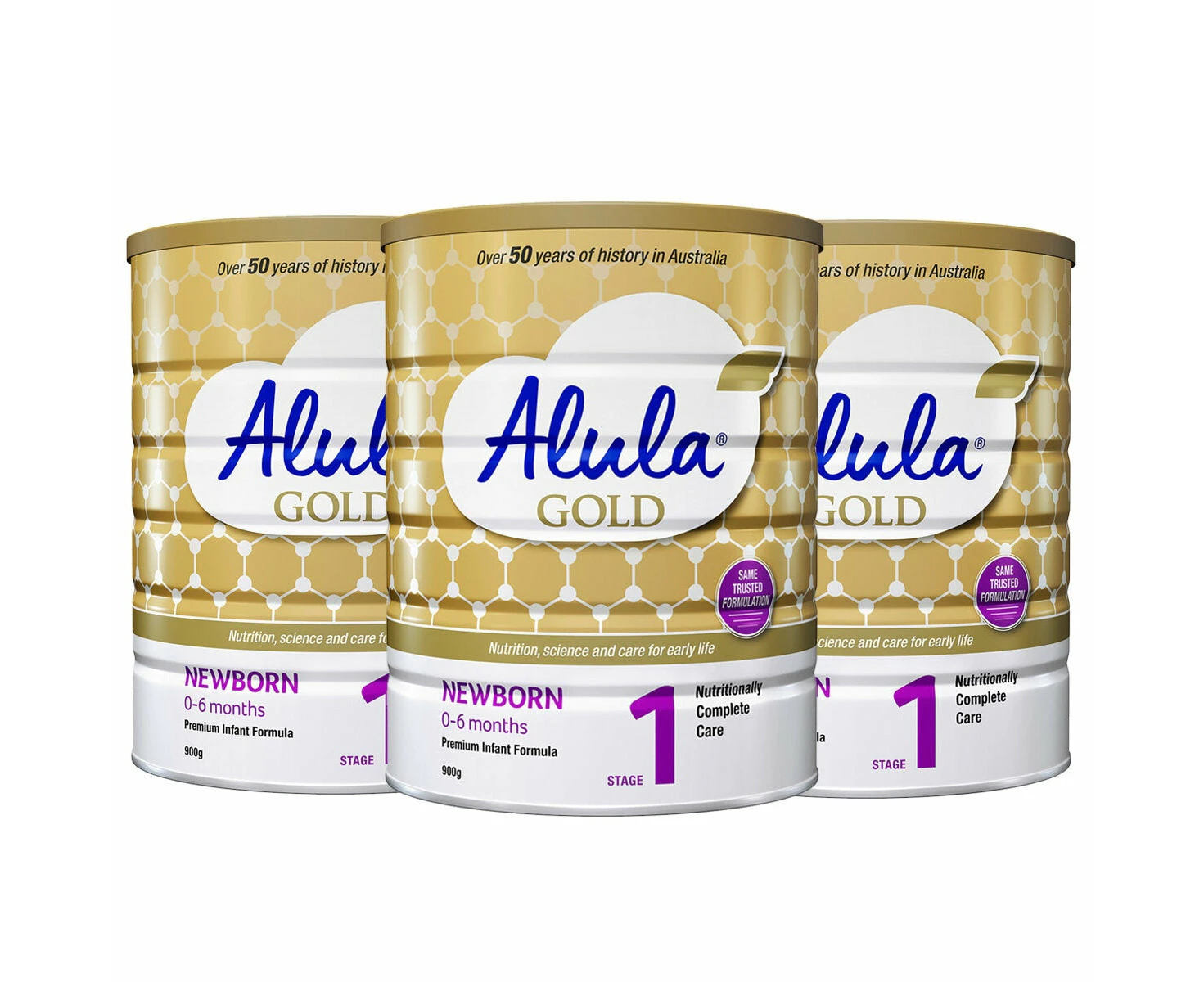 Alula Gold Stage 1 Infant Formula 3 x 900g