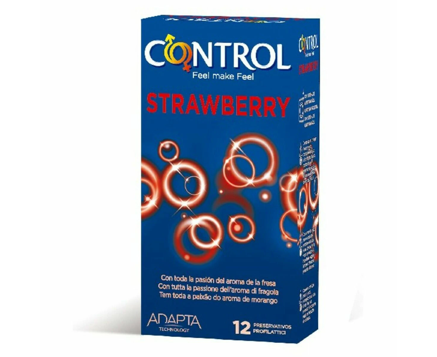 Condoms By Control 43224 Strawberry 12 Uds