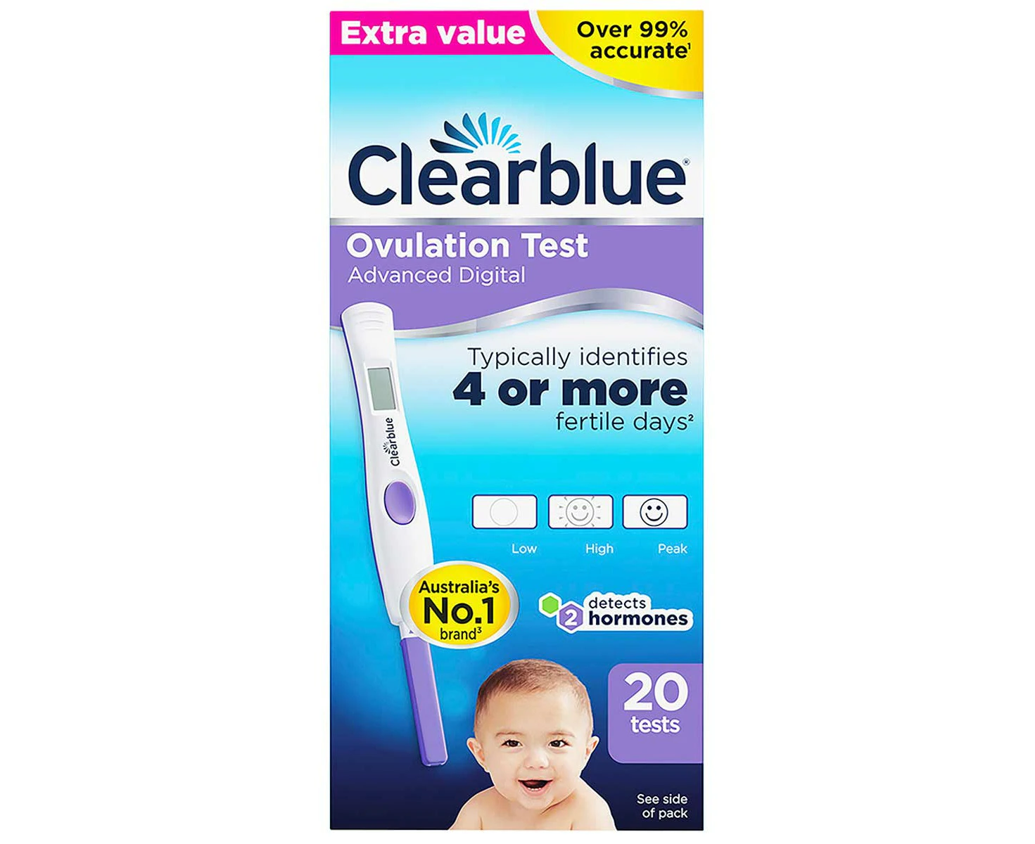 Clearblue Advanced Digital Ovulation Test 20 Pack