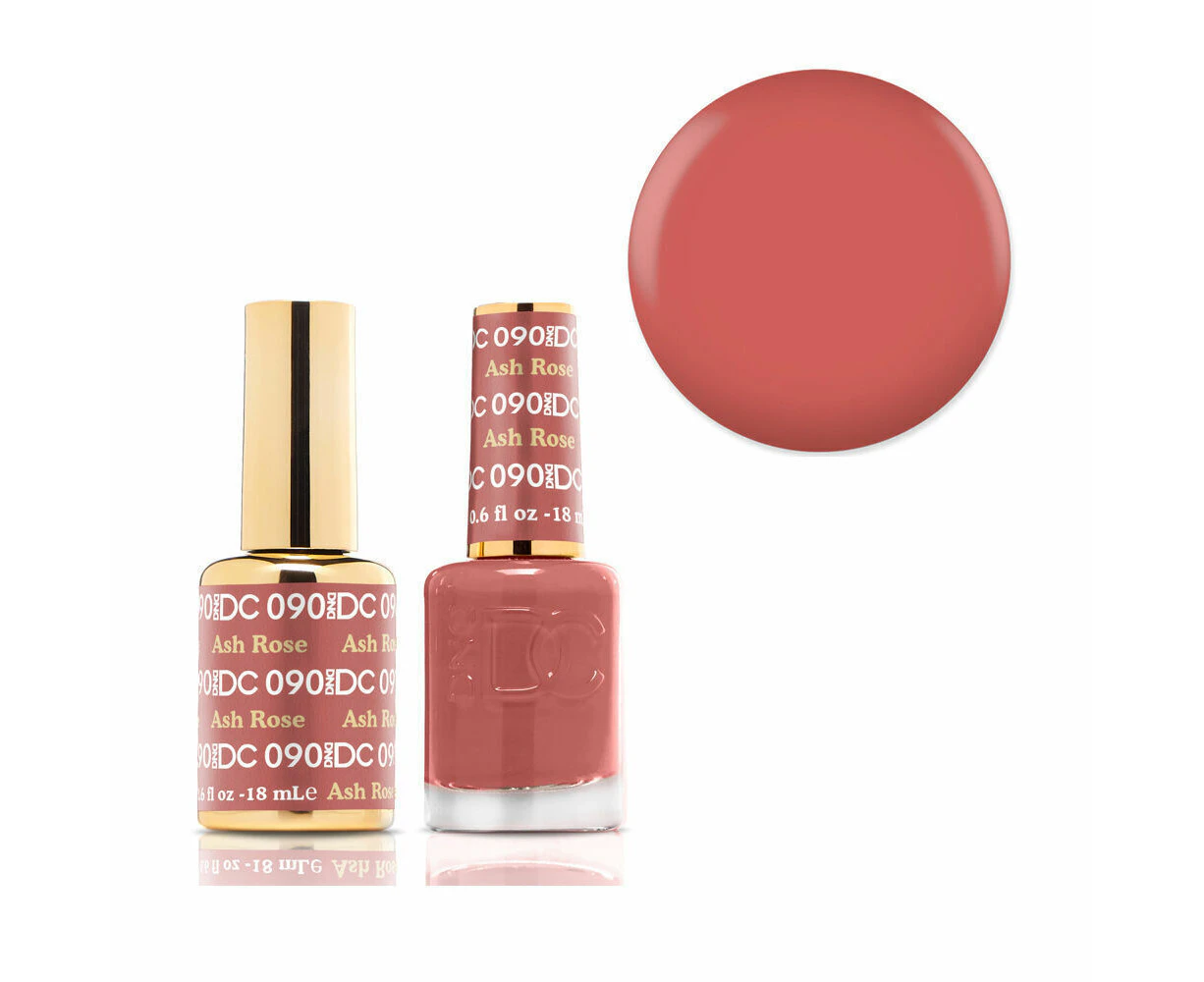 DND 090 Ash Rose - DC Collection Gel & Lacquer Duo 18ml