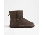 Mens Sheepskin and Leather Slipper Boot