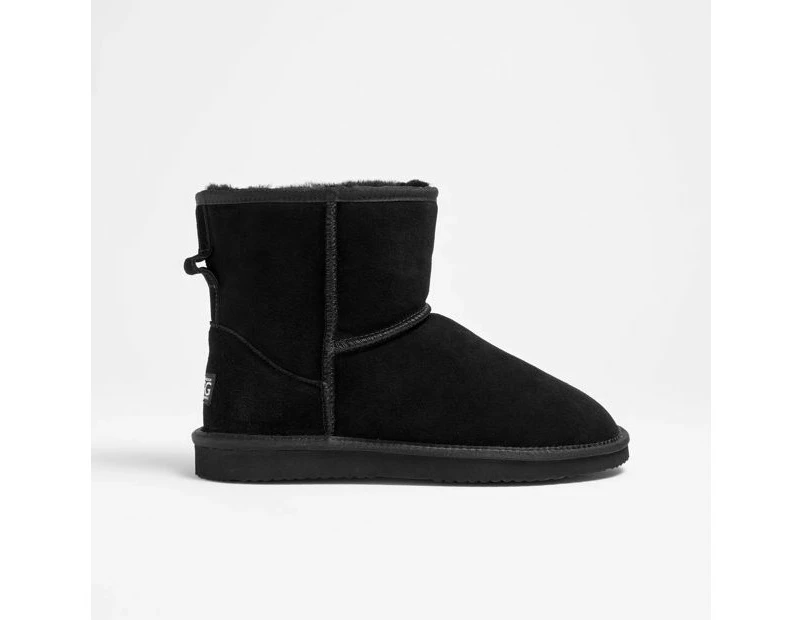 Mens Sheepskin and Leather Slipper Boot