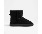 Mens Sheepskin and Leather Slipper Boot