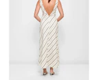 European Linen Blend Low Back Midi Dress - Lily Loves