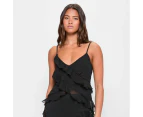 Asymmetrical Ruffle Cami - Lily Loves