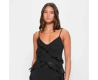 Asymmetrical Ruffle Cami - Lily Loves