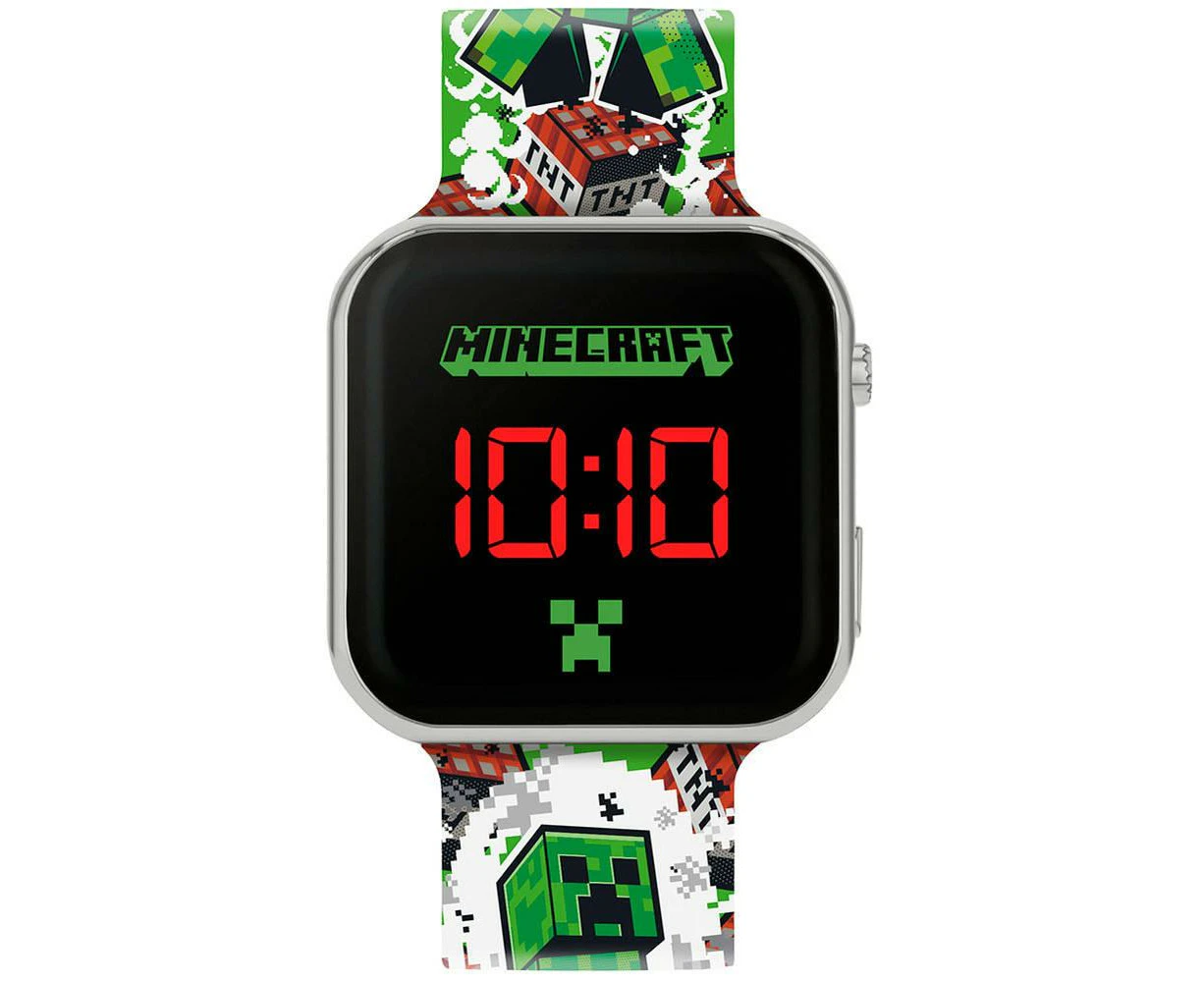 Minecraft Childrens/Kids TNT Digital Watch (Green) - TA13280