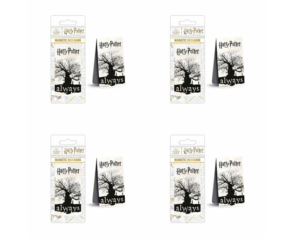 4PK Wizarding World Harry Potter Always Magnetic Bookmark Stationery Reading Tag