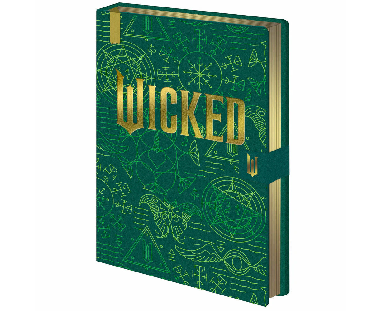 Wicked Logo Premium Notebook Writing/Drawing Office Stationery Green 16x21cm