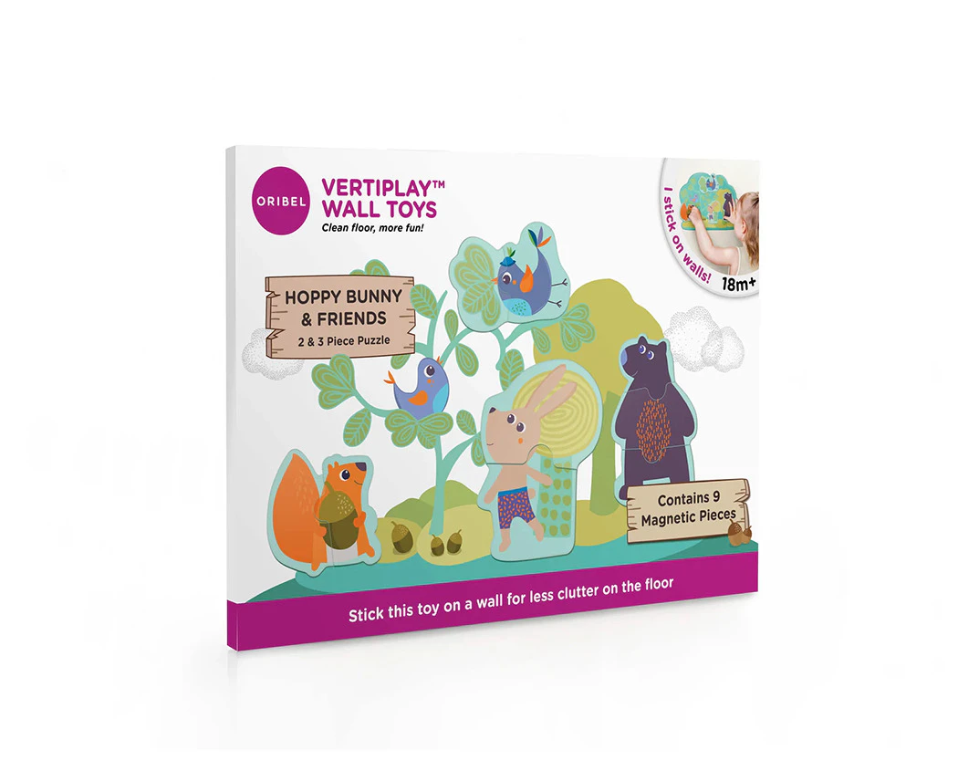 Oribel VertiPlay Wall Toy: Hoppy Bunny and Friends