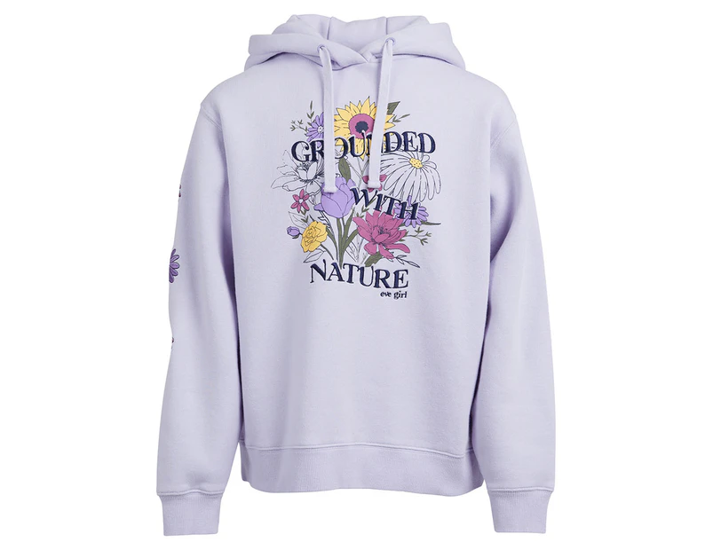 Eve Girl Youth Grounded Hoodie - Purple