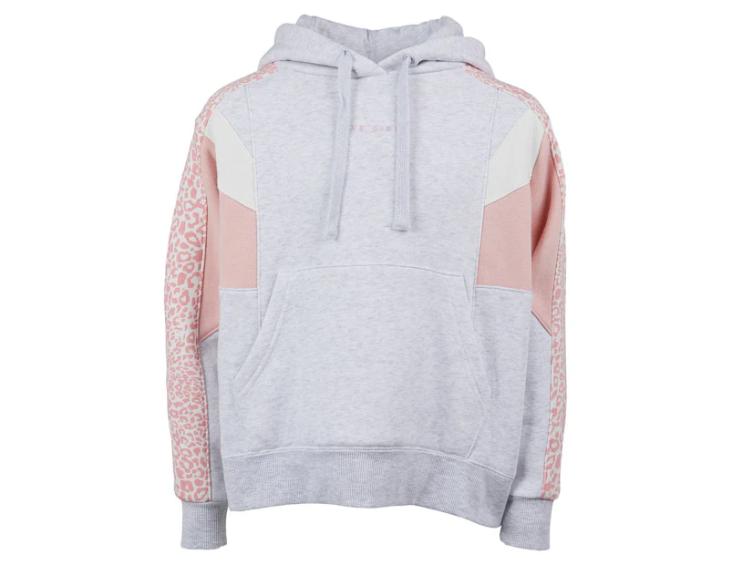 Eve Girl Youth Girls' Base Hoodie - Grey/Pink