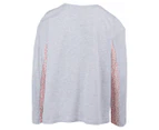 Eve Girl Youth Girls' Base Paneled Long Sleeve Tee - Grey/Pink