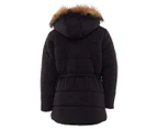 Eve Girl Girls' Essential Puffer Jacket - Black