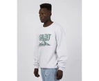 Silent Theory Men's Summit Crew Sweatshirt - Grey Marle