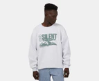 Silent Theory Men's Summit Crew Sweatshirt - Grey Marle