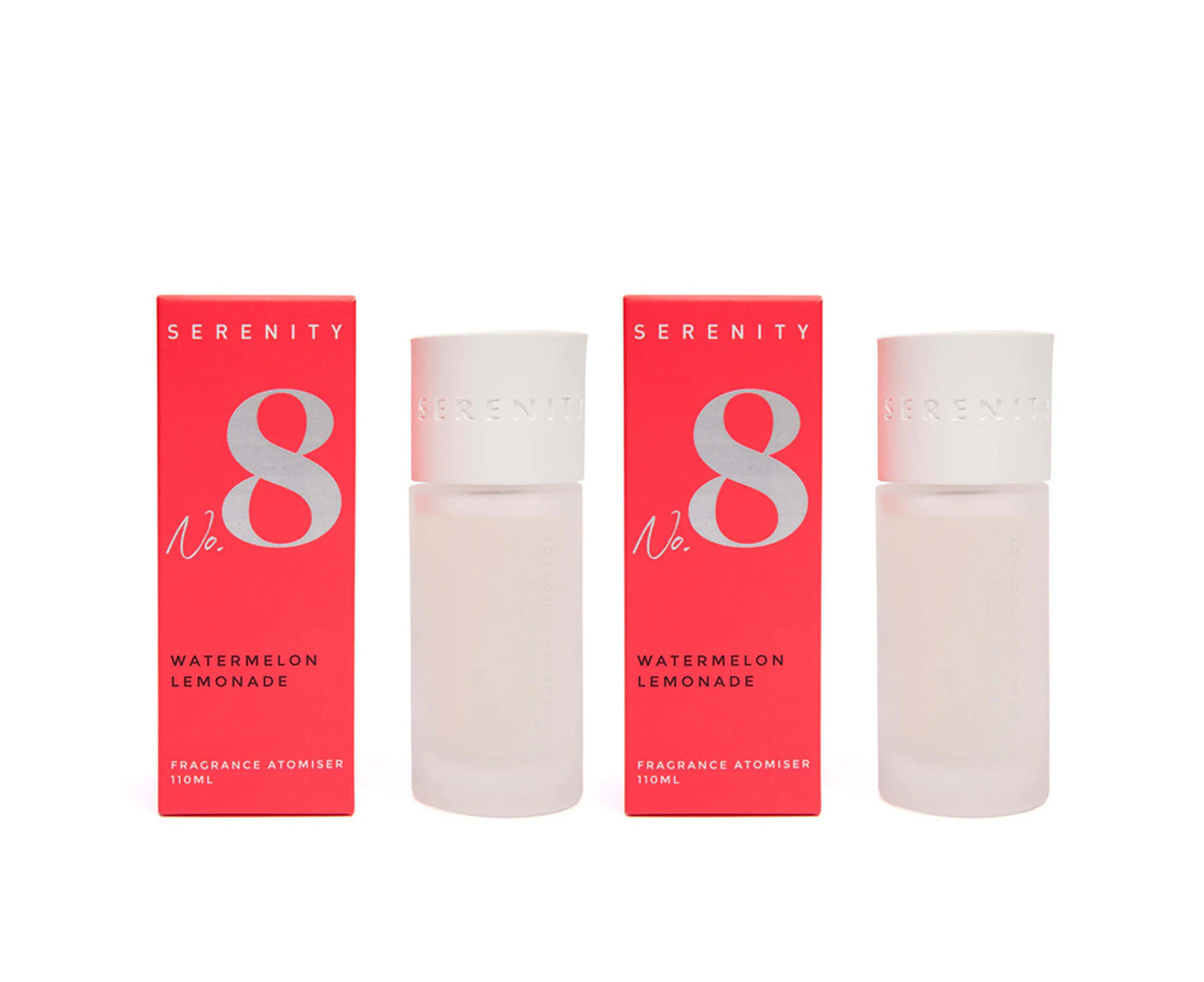 2x Serenity Numbered Core 110ml Room Spray Fragrance/Aroma Watermelon Lemonade