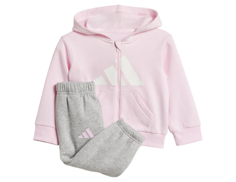 Adidas Baby/Toddler Essentials Tracksuit Set - Clear Pink/Grey/White