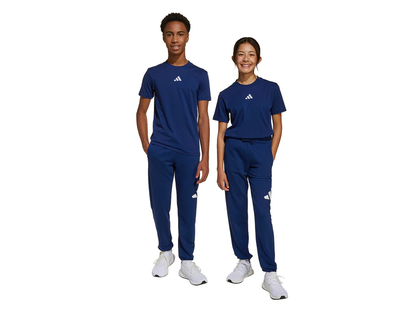 Adidas Youth Essentials Pants / Tracksuit Pants - Dark Blue/White