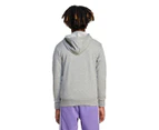 Adidas Youth Hooded Sweatshirt - Medium Grey Heather/Black