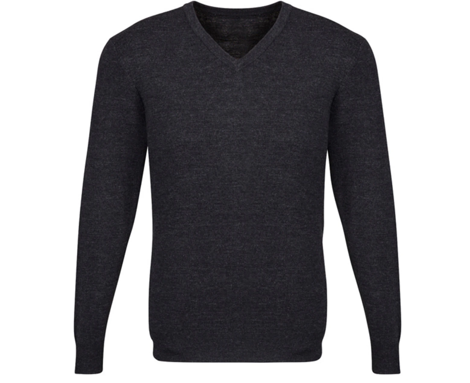 Mens Advatex Varesa Wool Pullover Jumper Cardigan V Neck - Charcoal