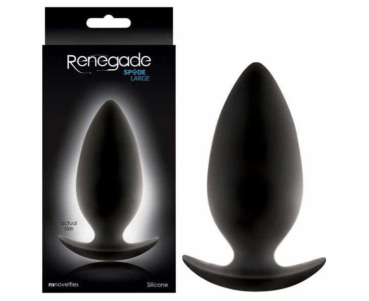 Renegade Spades R2 Silicone Anal Plug Sensual Pleasure For Him And Her (black)